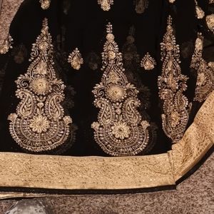 Black and gold sari o.b.o